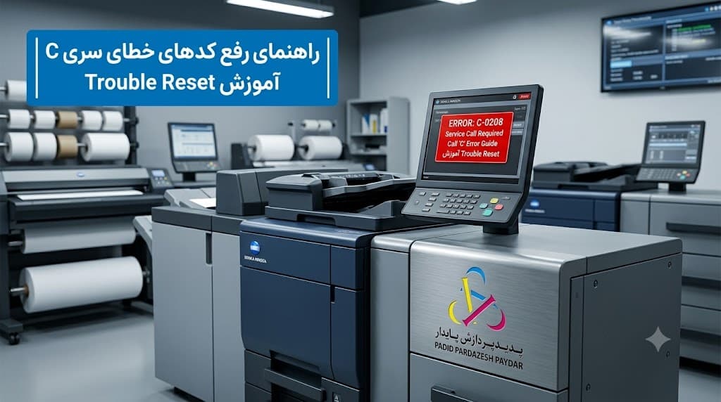 راهنمای گامبهگام رفع کدهای خطای رایج سری C در کونیکا (مثل C-2801 و C-2452) | آموزش Trouble Reset