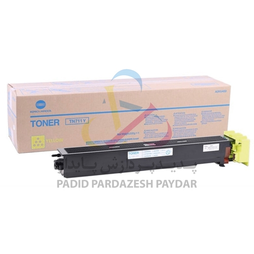 تونر کارتریج اورجینال کونیکا مینولتا 654 750 754 مدل TN711 زرد